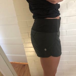 Green lululemon shorts